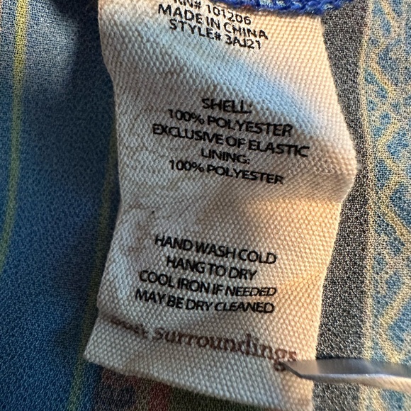 Soft Surroundings Boho Ikat Print Handkerchief Hem Fantasia Festival Skirt PM - Picture 6 of 12